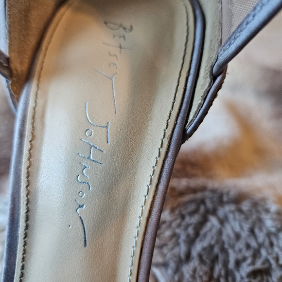 Betsey Johnson Womens Iris Embellished Stiletto Evening Heels 8 1/2. - Picture 2 of 8